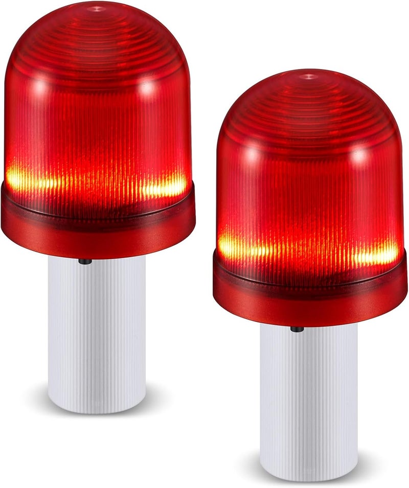VIHOSE 2 Pcs LED Traffic Cone Lights Traffic Cone Flasher with 3 Flashing Modes Light Warning LED Light for Collapsible Cones Safety and Emergencies - Image 1